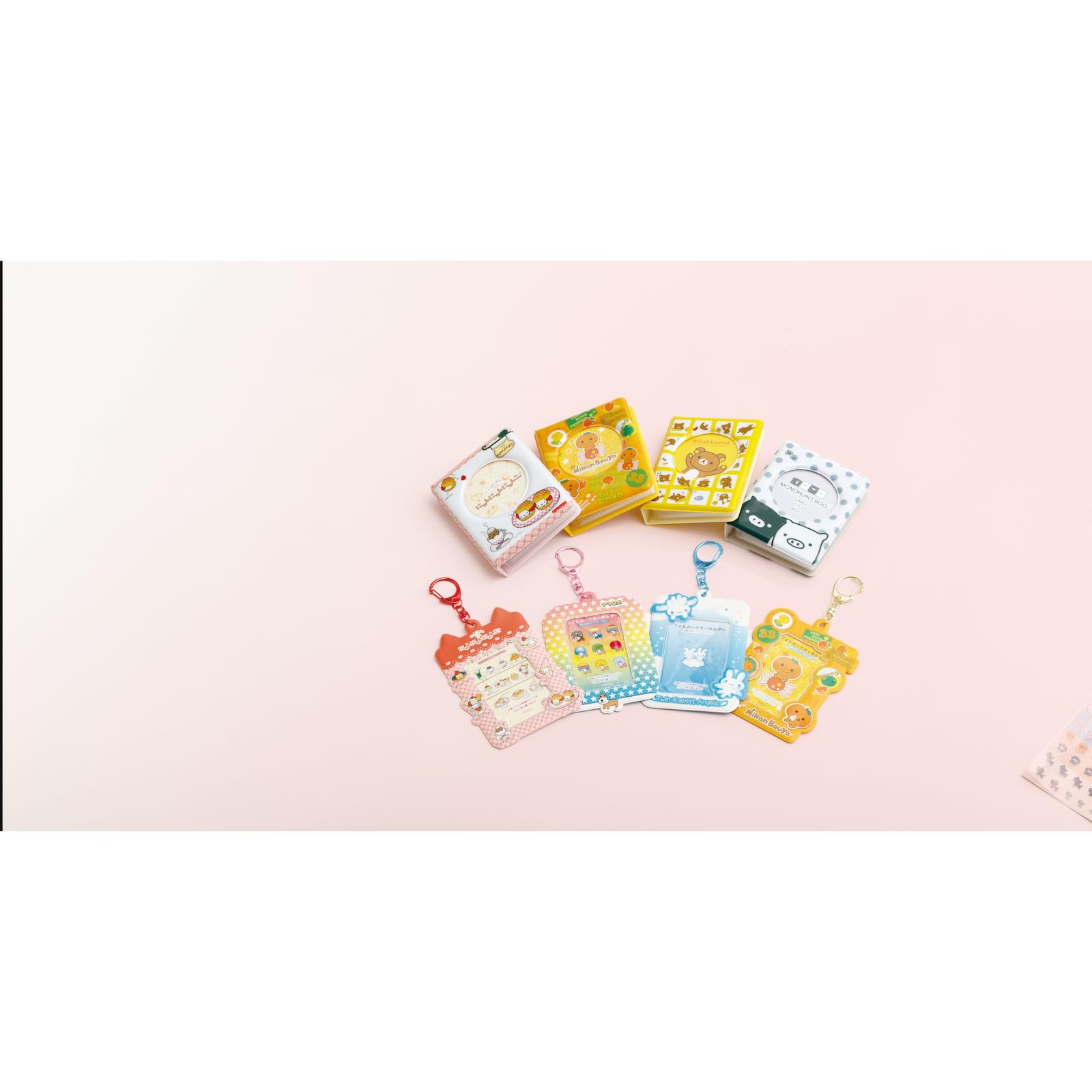 【San-X】サンエックス にゃんにゃんにゃんこ ファスナーホルダー 4点セット San-X】サンエックス にゃんにゃんにゃんこ ファスナーホルダー